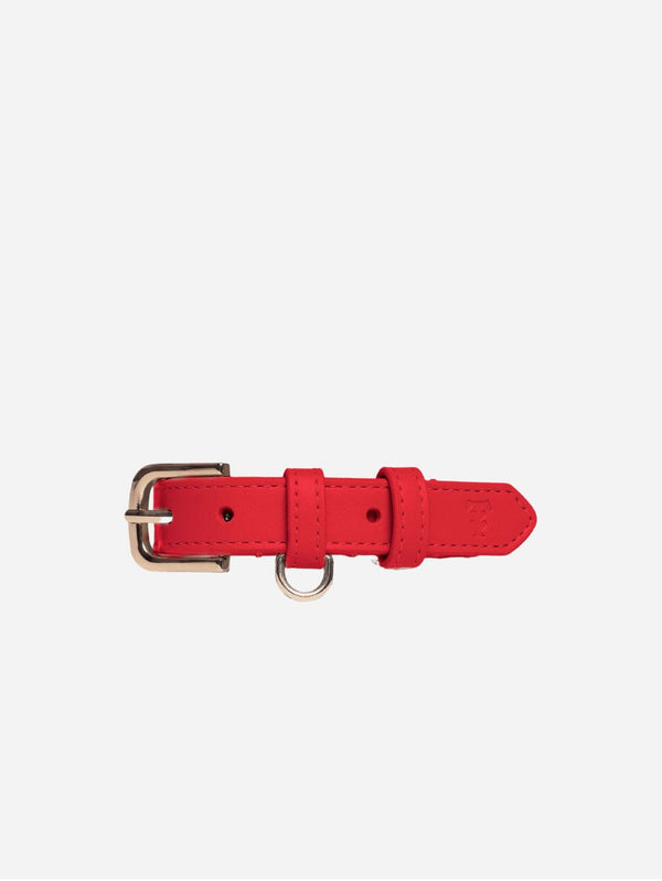 Tails & Bloom Vegan Leather Dog Collar | Rouge