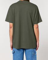 Immaculate Vegan - hewn. Mens Organic Cotton Relaxed-Fit T-shirt in Pine Green Khaki