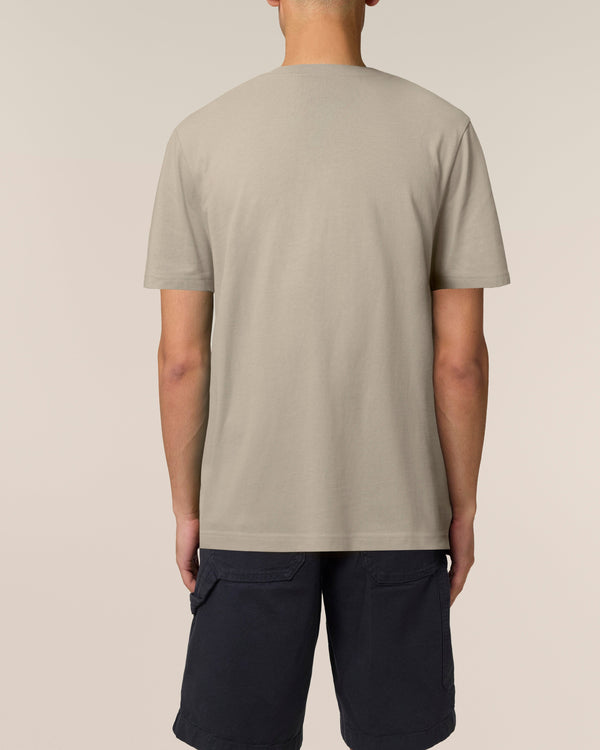 hewn. Mens Organic Cotton Relaxed-Fit T-shirt in Limestone Grey