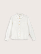 Immaculate Vegan - Baukjen Mona Organic Denim Shirt | White