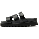 Immaculate Vegan - V.GAN Shea Women's Vegan Leather Slide Sandals | Black