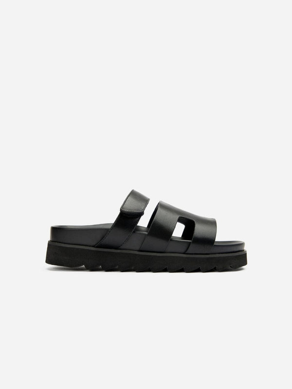 V.GAN Shea Women's Vegan Leather Slide Sandals | Black UK3 / EU36 / US5