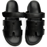 Immaculate Vegan - V.GAN Shea Women's Vegan Leather Slide Sandals | Black