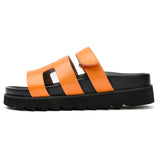 Immaculate Vegan - V.GAN Shea Women's Vegan Leather Slide Sandals | Orange