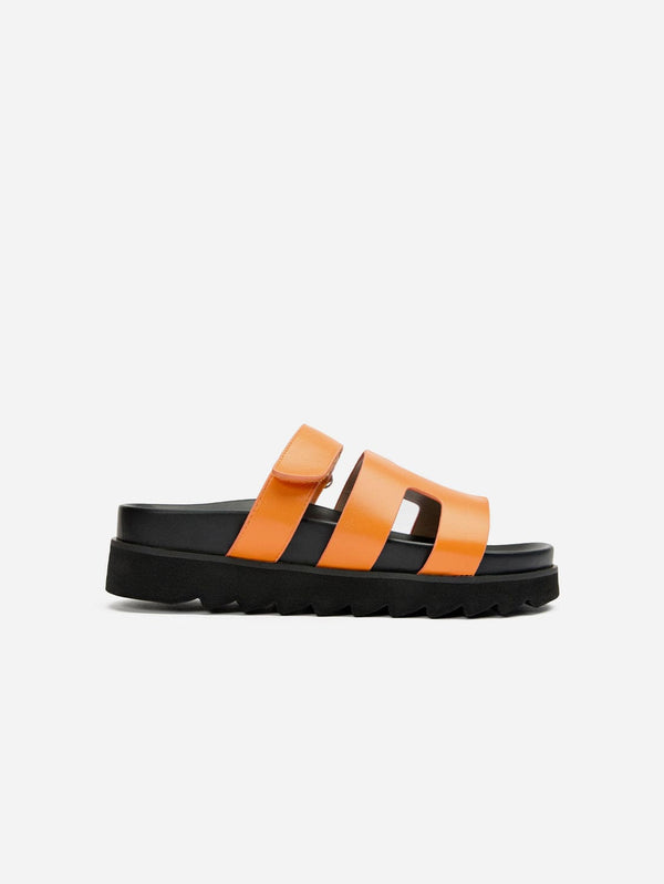 V.GAN Shea Women's Vegan Leather Slide Sandals | Orange UK3 / EU36 / US5