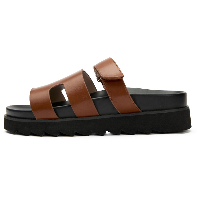 V.GAN Shea Women's Vegan Leather Slide Sandals | Tan