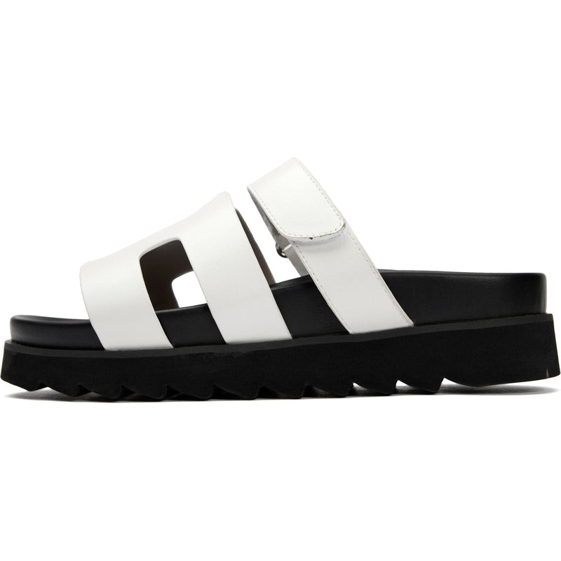 V.GAN Shea Women's Vegan Leather Slide Sandals | White