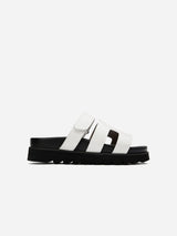 Immaculate Vegan - V.GAN Shea Women's Vegan Leather Slide Sandals | White UK3 / EU36 / US5