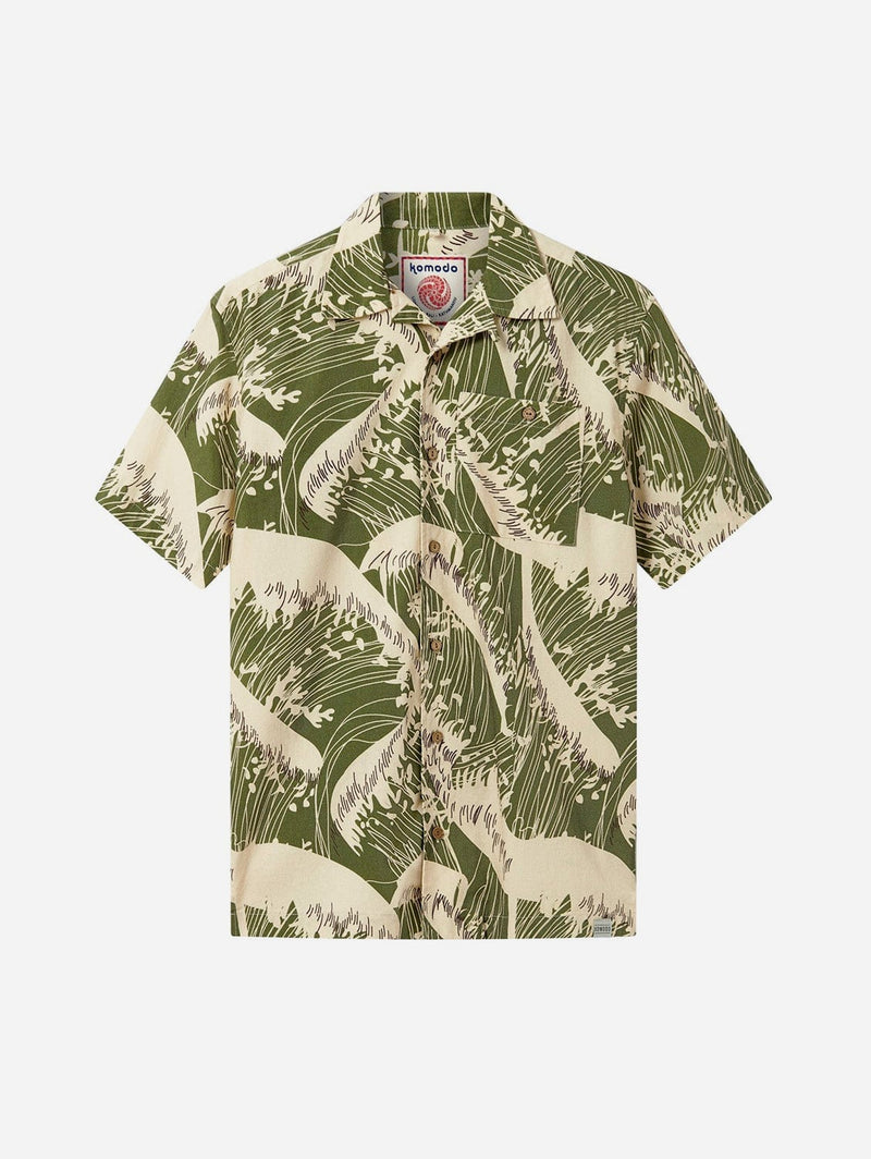 KOMODO SPINDRIFT - Organic Cotton Shirt - Green Wave