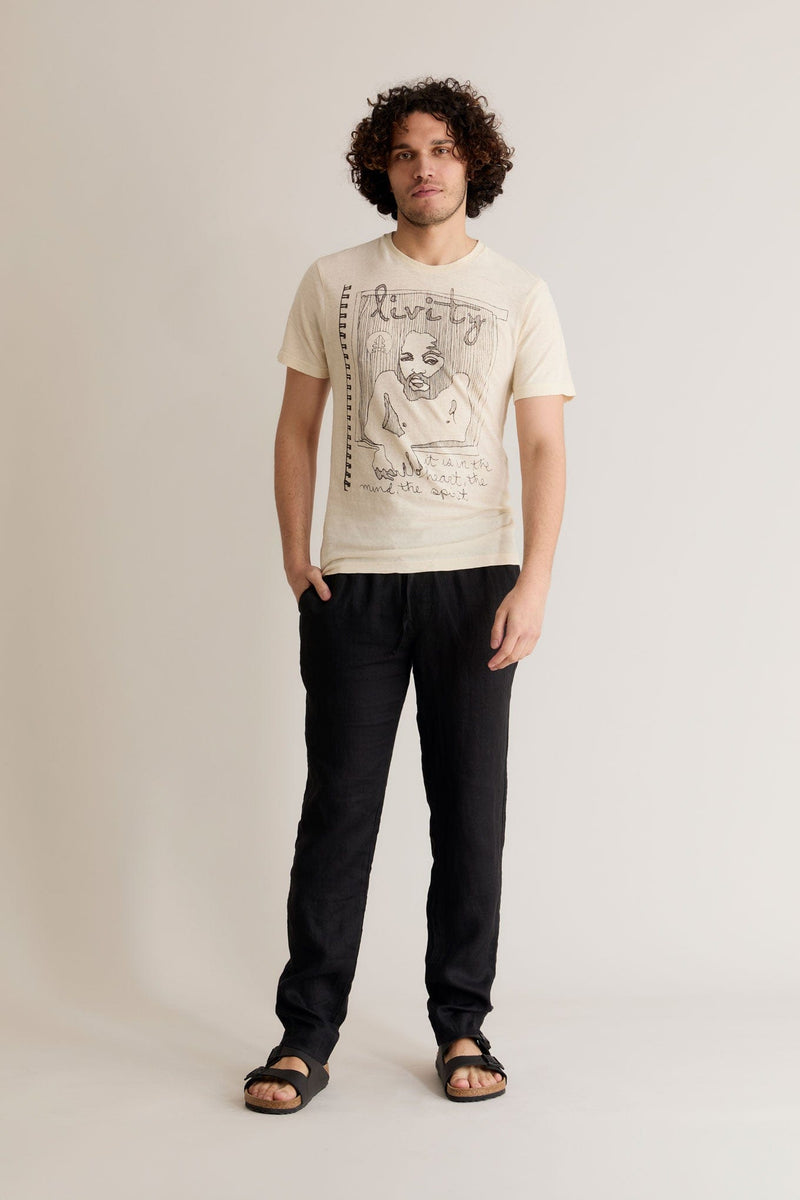 KOMODO SPIRIT - Hemp Tee by LIVITY Cream