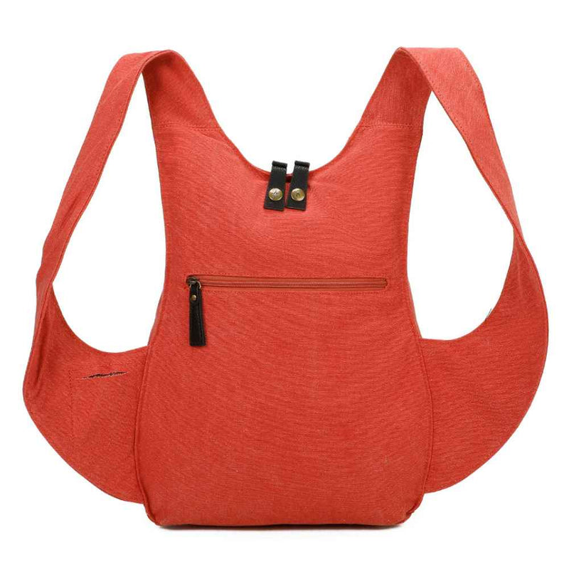 Arsayo The Summer Vegan Canvas Backpack | Coral