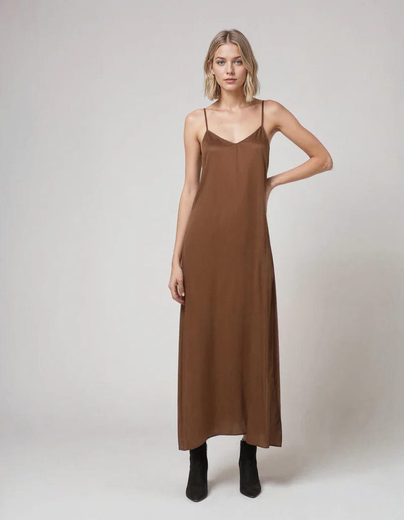 Neu Nomads - Sammie Satin TENCEL Midi Dress | Multiple Colours