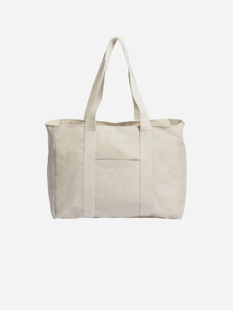 Souleway Natural Cotton Canvas Yoga Tote | Sand Sand/Sand