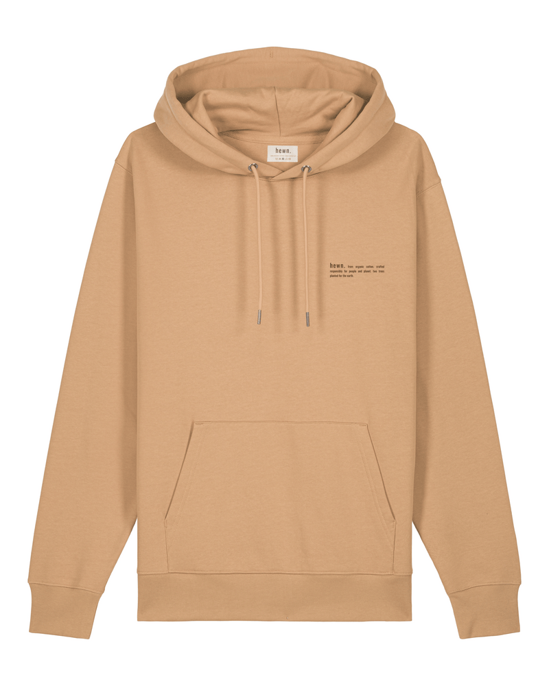hewn. Womens Organic Cotton Relaxed-fit Hoodie in Sand