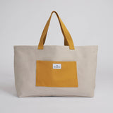 Immaculate Vegan - Souleway Natural Cotton Canvas Shopper | Multiple Colours Sand/Mustard