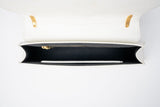 Immaculate Vegan - Eslla Satori Desserto Cactus Leather Vegan Clutch With Matte Gold Chain | White