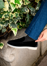 Immaculate Vegan - Women's Velvet Vegan Loafers | Black