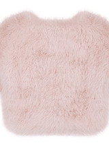 Immaculate Vegan - Issy London Luis faux feather fur Cape Pink