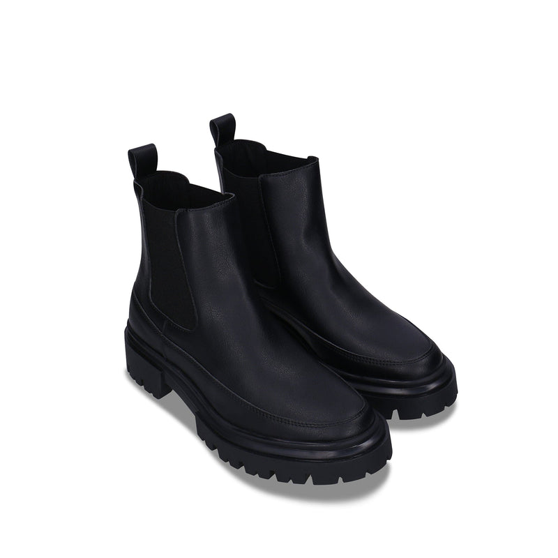 NAE Vegan Shoes Selma Women's Vegan Leather Chelsea Boots | Black