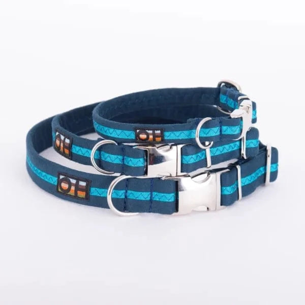 Oscar & Hooch Signature Snap Dog Collar | Multiple Colours Navy / S