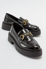 Immaculate Vegan - Prologue Shoes Simone - Black Patent Bit Platform Loafers