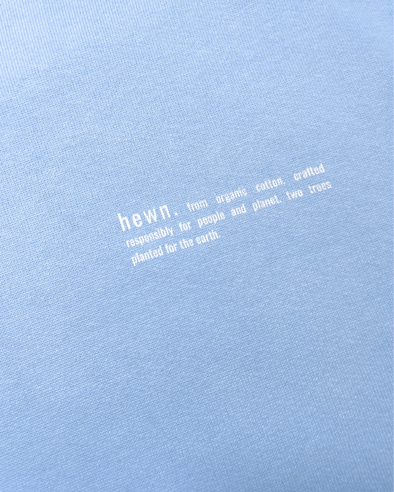 hewn. Womens Organic Cotton Relaxed-fit Hoodie in Sky Blue