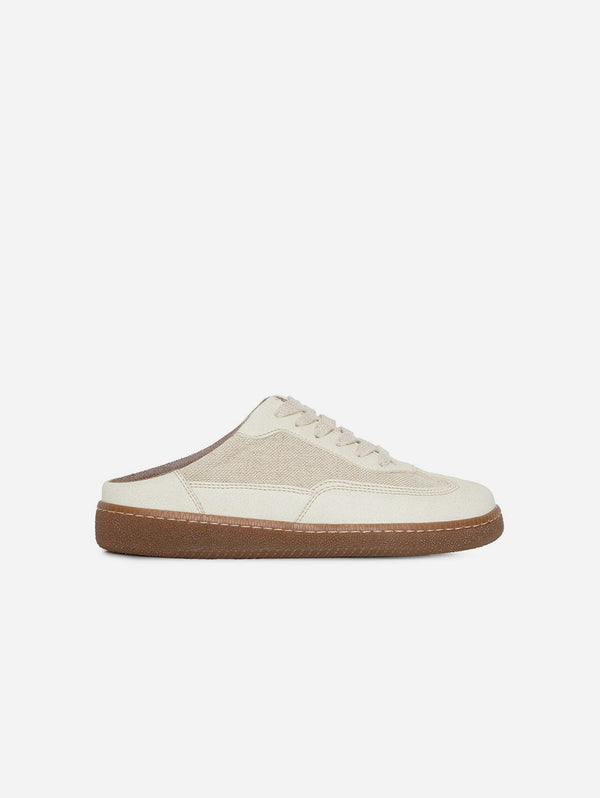 AGAZI Haze Vegan Apple Leather Sneaker Mules | Beige
