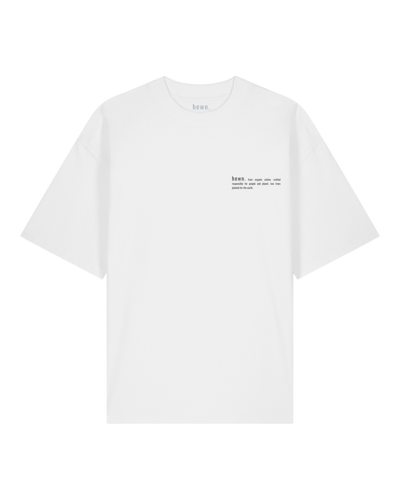 Women's Organic Cotton Signature Oversized T-Shirt | Snow White