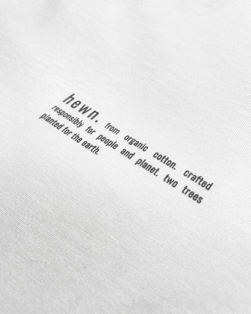 hewn. Mens Organic Cotton Relaxed-Fit T-shirt in Snow White