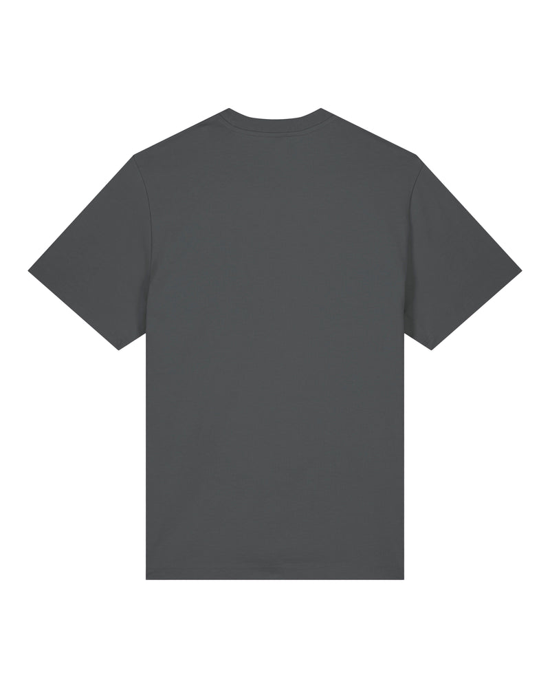 hewn. Mens Organic Cotton Relaxed-Fit T-shirt in Anthracite
