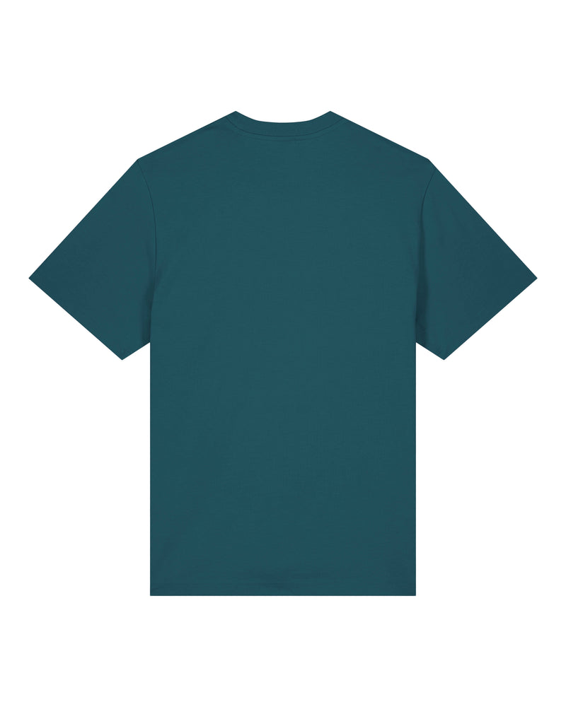hewn. Mens Organic Cotton Relaxed-Fit T-shirt in Ocean Blue
