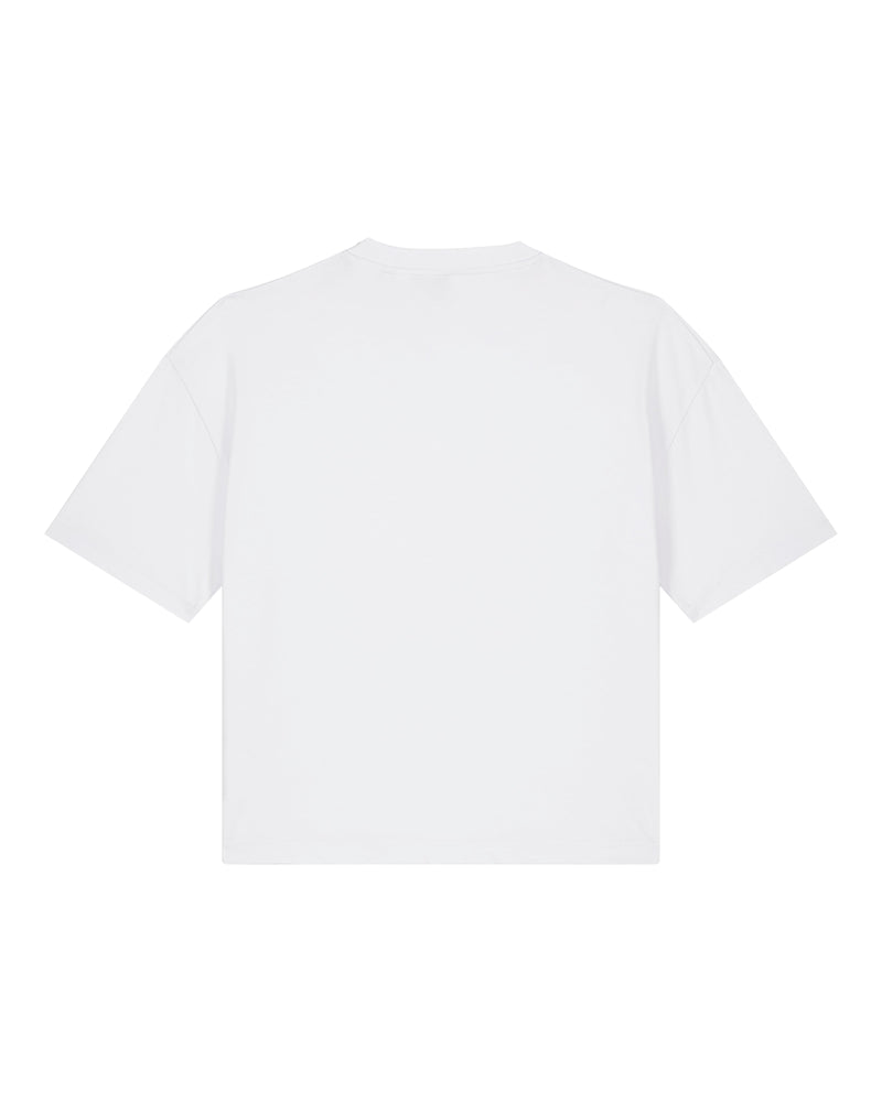 hewn. Womens Organic Cotton Boxy T-shirt in Snow White