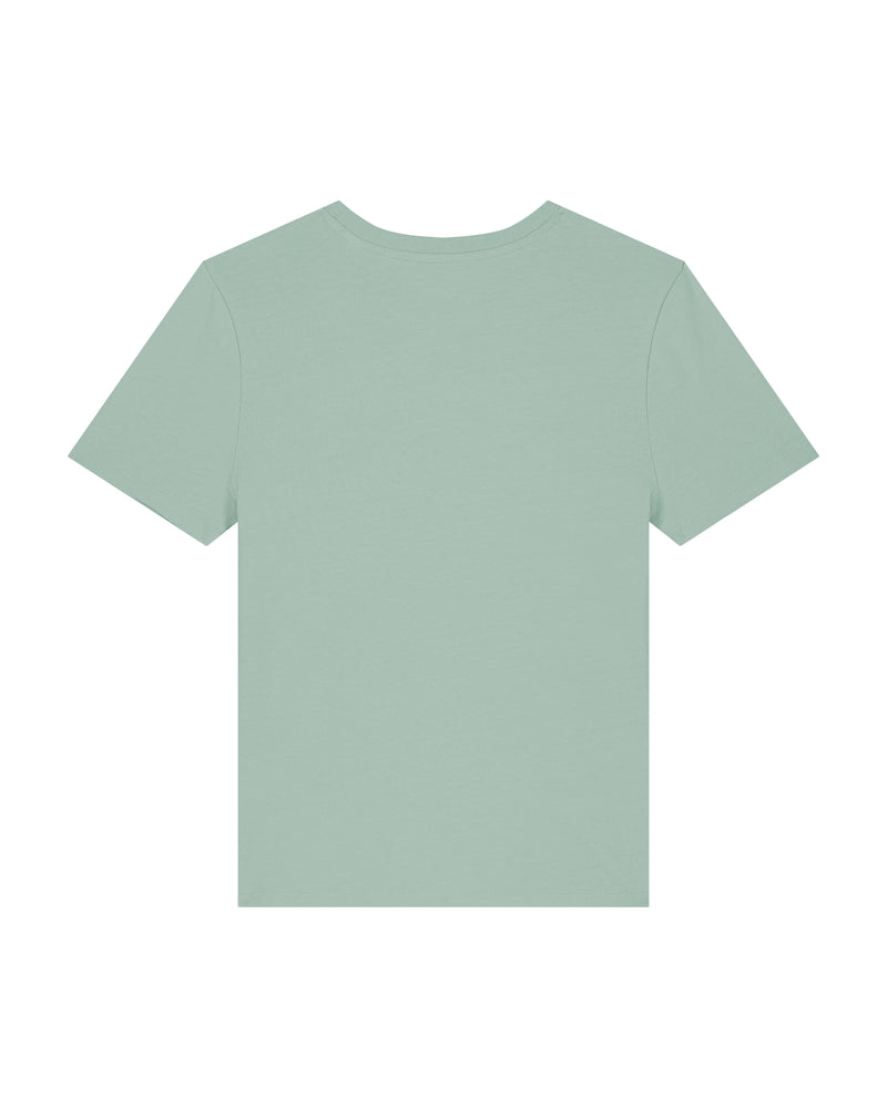 hewn. Womens Organic Cotton Fitted T-shirt in Aloe Green