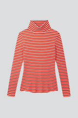 Immaculate Vegan - Lavender Hill Clothing Striped Cotton Roll Neck | Multiple Colours Red / UK8 / EU36 / US4