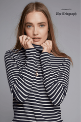 Immaculate Vegan - Lavender Hill Clothing Striped Cotton Roll Neck | Multiple Colours