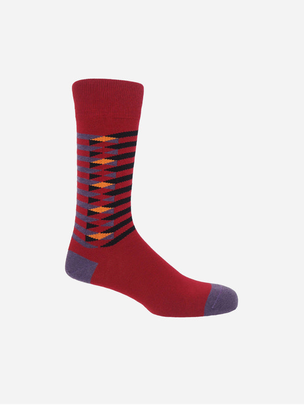 Men's Organic Cotton Socks Bundle | Burgundy Multi