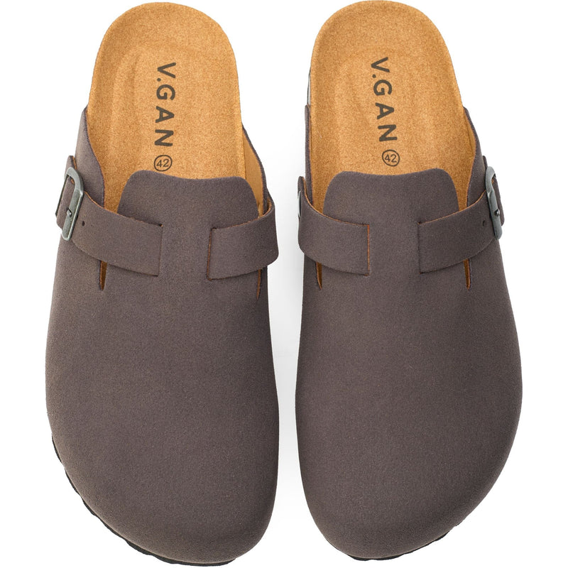 V.GAN Taro Comfort Men's Vegan Footbed Slippers | Grey