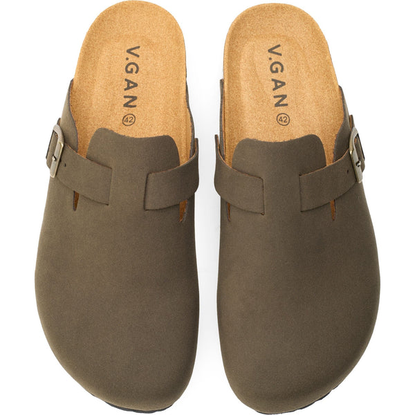 Taro Comfort Men's Vegan Footbed Slippers | Brown