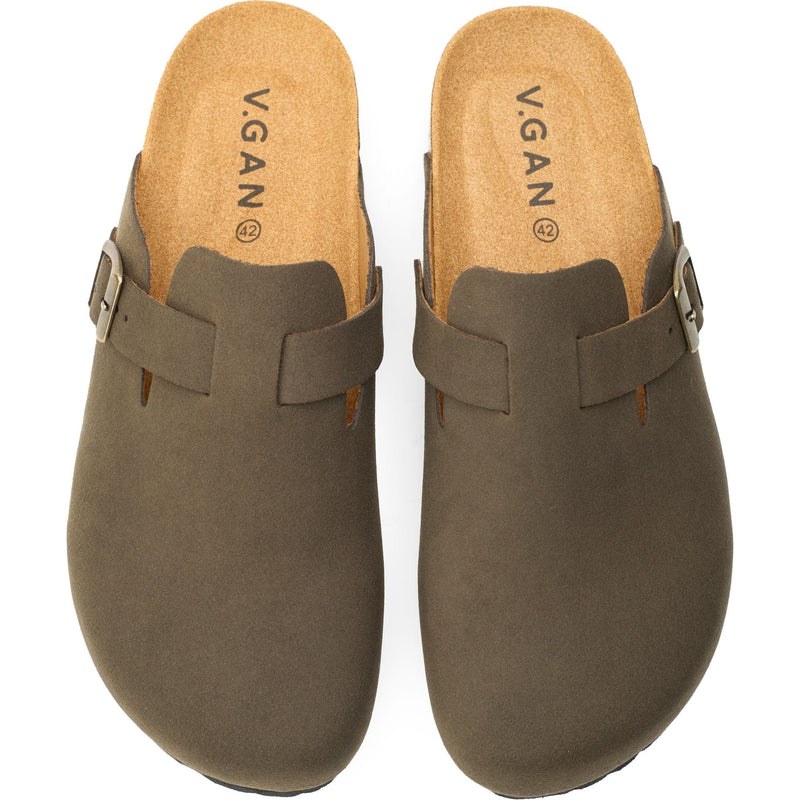 V.GAN Taro Comfort Men's Vegan Footbed Slippers | Brown