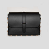 Immaculate Vegan - FRIDA ROME The WEEK/END Vegan Leather Stripped Crossbody Bag | Black