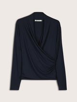 Immaculate Vegan - Gylda Wrap Top | Classic Navy