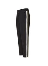 Immaculate Vegan - Petite Jay LENZING™ ECOVERO™ Side Stripe Tapered Trousers | Caviar Black & Olive