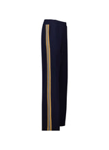 Immaculate Vegan - Marjorie LENZING™ ECOVERO™ Side Stripe Ponte Trousers | Classic Navy