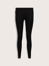 Immaculate Vegan - Avery Side Stripe Leggings | Caviar Black, White & Olive