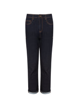 Immaculate Vegan - Petite Eda Organic Cotton Stretch Boyfriend Jeans | Dark Denim