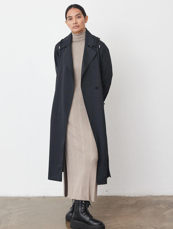 Waterproof Trench Coat | Black