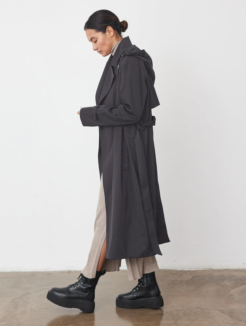 Waterproof Trench Coat | Black