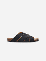 Immaculate Vegan - Tanna Unisex Piñatex Vegan Leather Sandals | Black