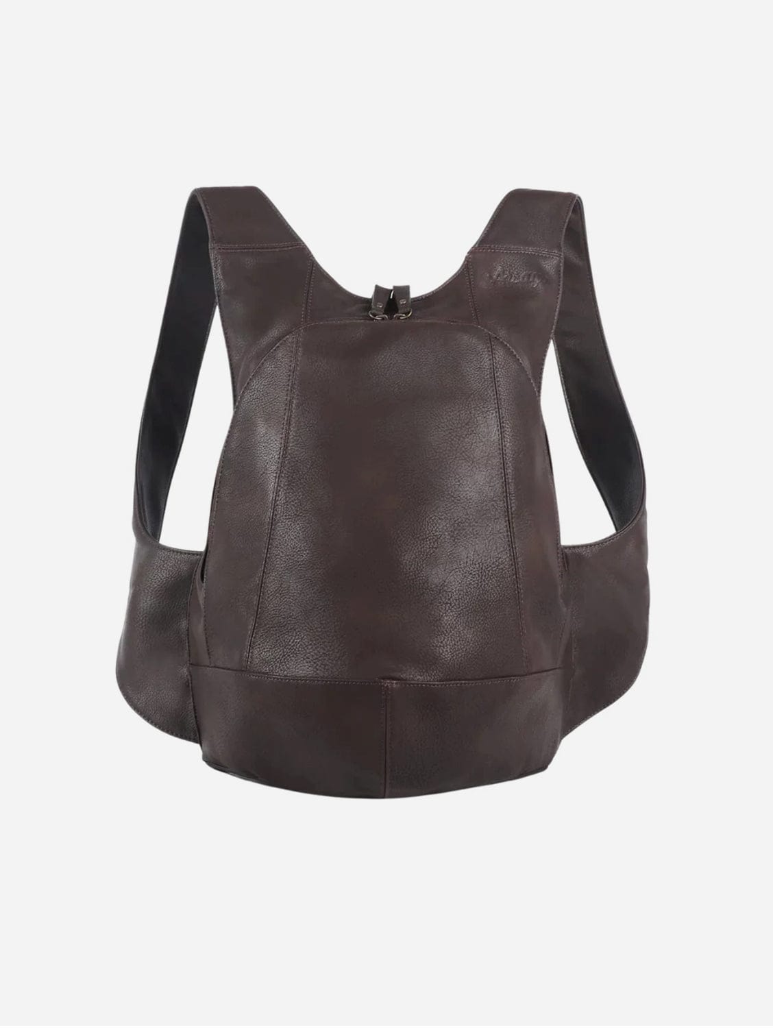 Faustian Round Studs Vegan Leather Black Backpack - Vipera main image 1