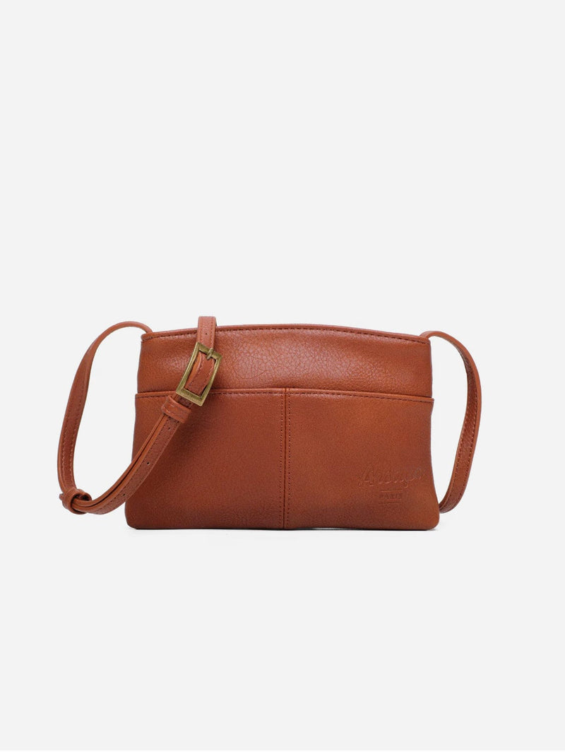 Arsayo The Original Vegan Leather Crossbody Pouch | Camel Camel